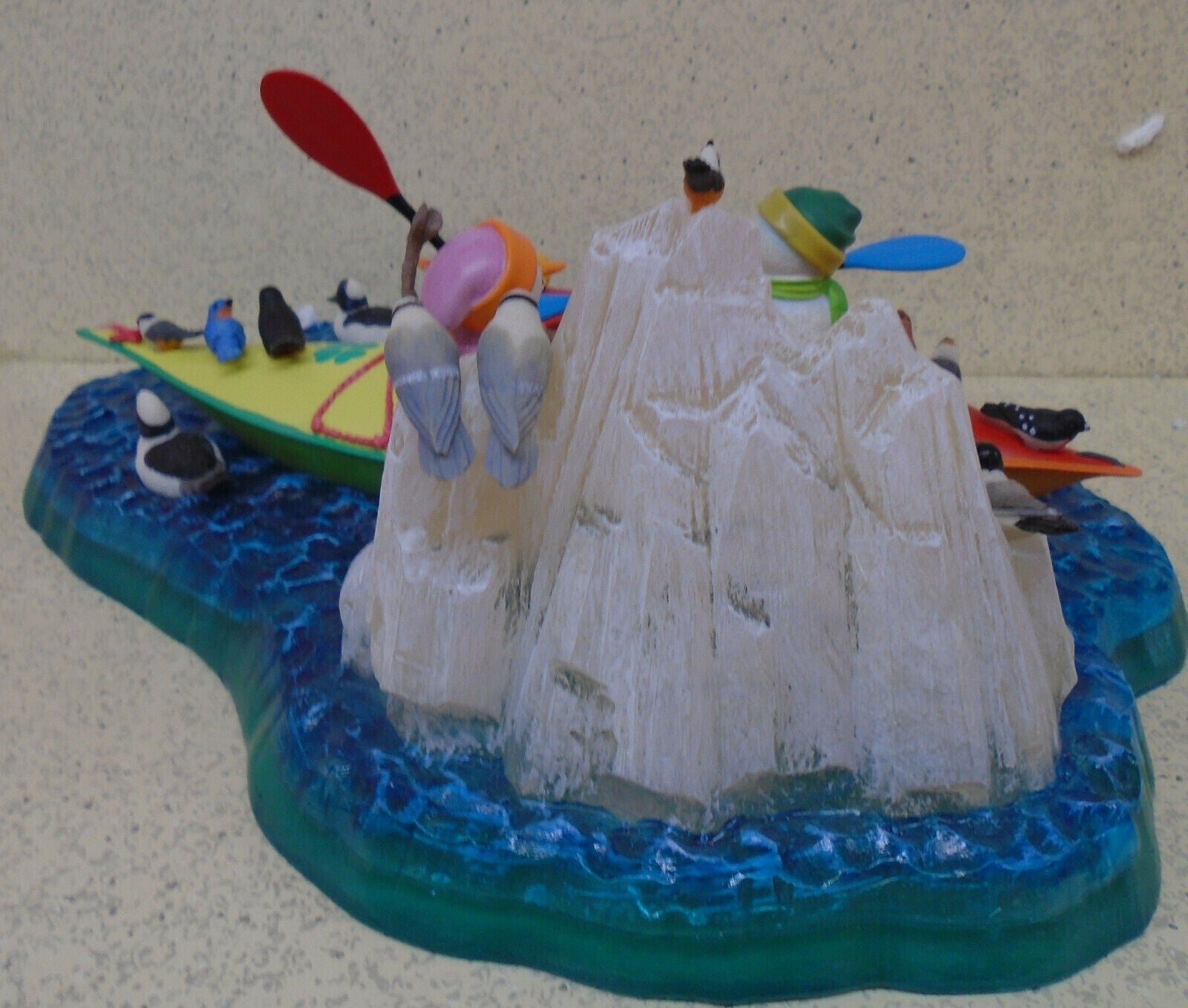 Lenox Lighted Kayaking Snowman Figurine Friends Polar Bear Penguins Bywaters NEW6