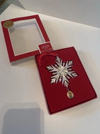 Lenox Disney Frozen Queen Elsa's Snowflake Ornament Silver Cameo Christmas NEW7