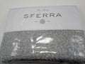 Sferra Bione Grey Queen Duvet Textured Pattern Cotton Sateen Jacquard Italy NEW0