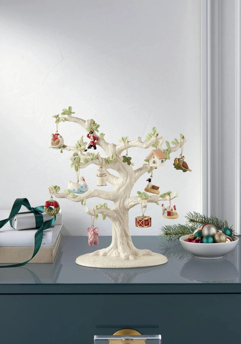 Lenox 12 Days Of Christmas Miniature Tree Ornaments Mini Twelve Set Swans NEW7