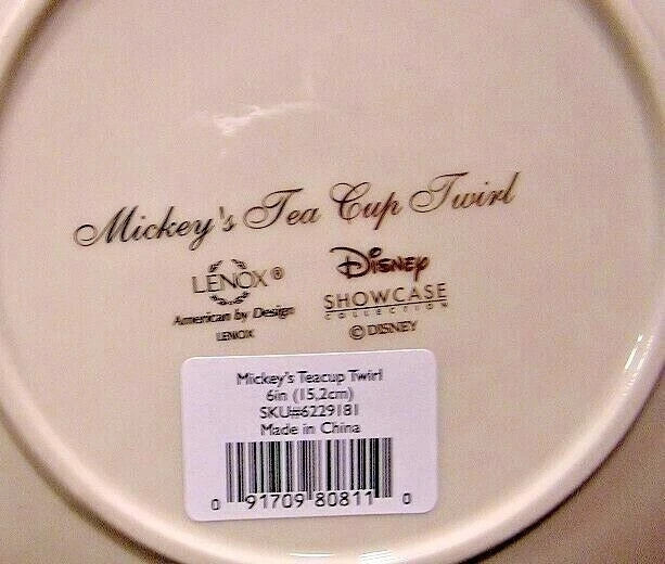Lenox Disney Mickey's Teacup Twirl Figurine Minnie Mouse Mad Tea Party Ride NEW11