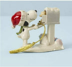 Lenox Peanuts Snoopy's Letter to Santa Ornament Figurine Woodstock Mailbox NEW1