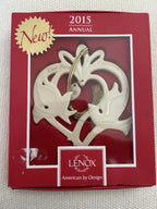 Lenox 2015 Our First Christmas Ornament Wedding  Anniversary Love Doves 1st NEW5