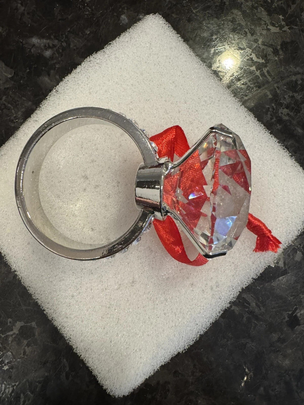 Lenox 2025 Engagement Ring Ornament Wedding Proposal Crystal Christmas Gift NEW2