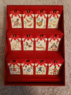 Lenox Twelve Days Of Christmas 12-Piece Ornament Set Hand Painted Bows Gift NEW3