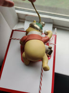 Lenox Disney Winnie The Pooh Figurine Ornament Winter Fun Snowball Fight NEW3