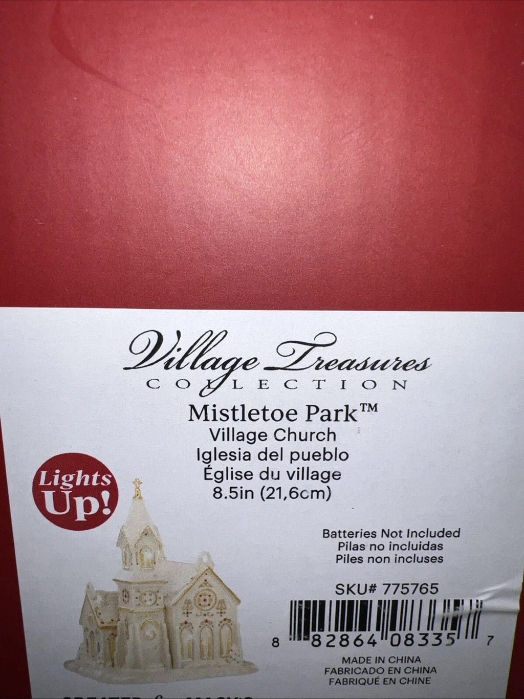 Lenox  Mistletoe Park Lighted Church Figurine Village Treasures Christmas NEW7