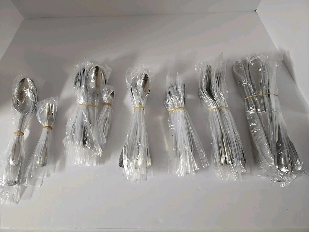 Lenox Lakedale 72 PC Flatware Set Service For 12 With 12PC Hostess Set 18/10 NEW6