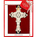 Lenox 2018 Snow Fantasies Cross Ornament  Annual Porcelain Christmas NEW IN BOX2