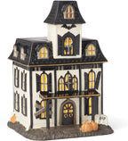 Lenox Halloween Lighted Haunted House Figurine Black Cat Pumpkin Owl Vintage NEW3