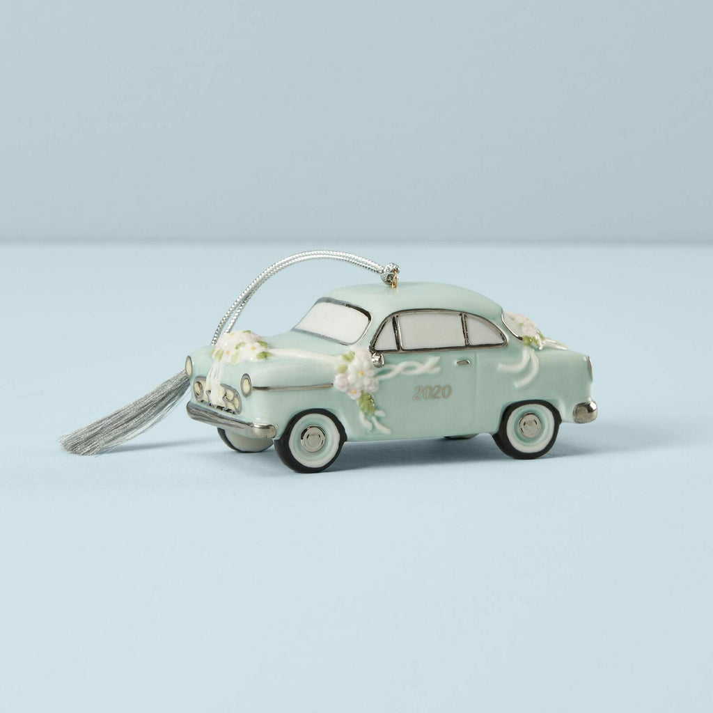 Lenox 2020 Wedding Car Ornament Just Married Honeymoon Retro Gift Christmas NEW2