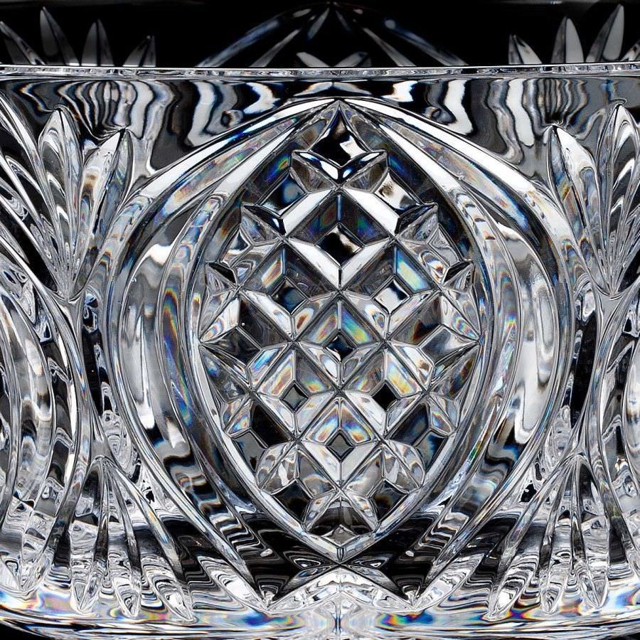 Waterford Crystal Irish Stone Circle Bowl 10" Rosettes Curtis Ireland NEW IN BOX4