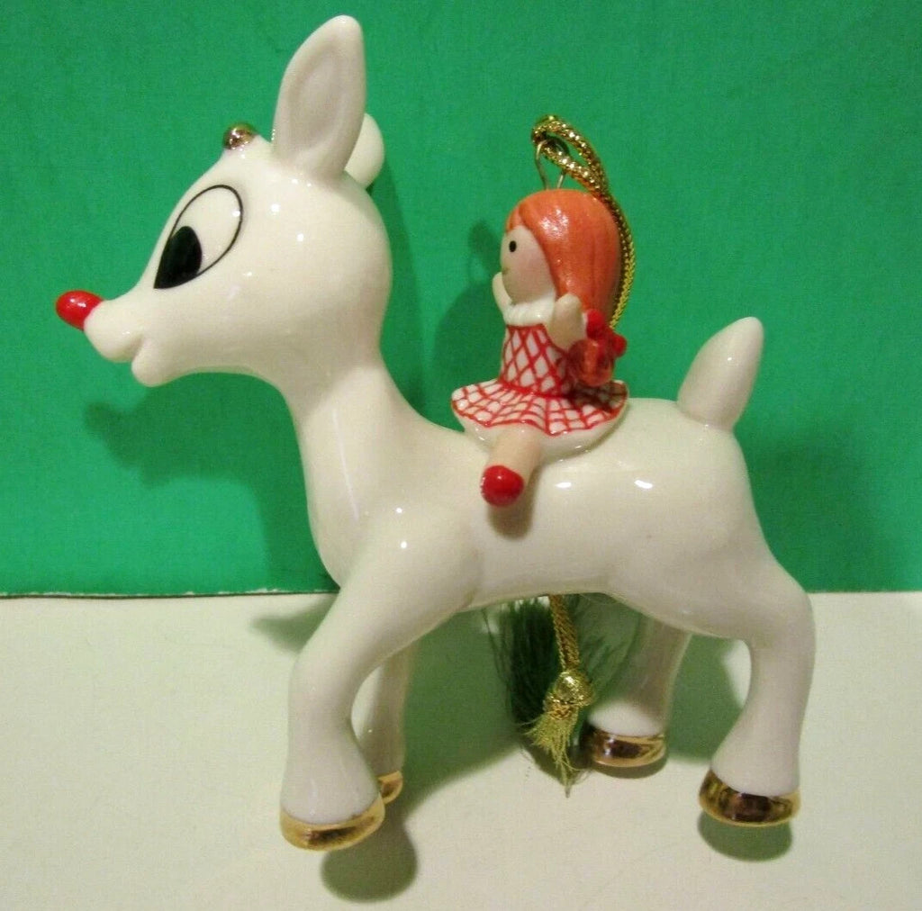 Lenox 2016 Rudolph & Doll Figurine Ornament Annual Nosed Reindeer Christmas NEW9