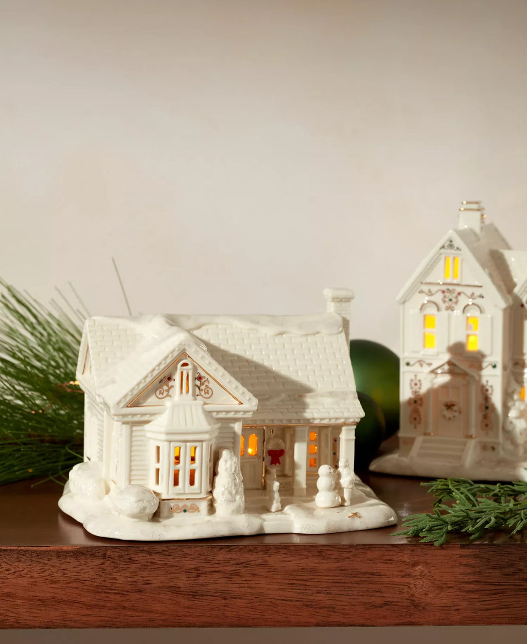 Lenox  Mistletoe Park Lighted Starter Set 3PC House Mini Figurines Christmas NEW3