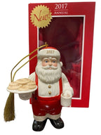 Lenox 2017 Santa Figurine Ornament Annual Cookies For Claus Cocoa Christmas NEW5