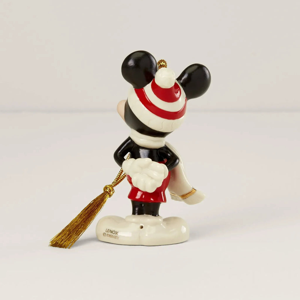Lenox Disney 2021 Mickey & Minnie Figurine Ornament Set Mouse Winter Outfit NEW5