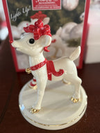 Lenox Rudolph The Red Nosed  Reindeer Lighted Figurine 50th Christmas LED LE NEW10