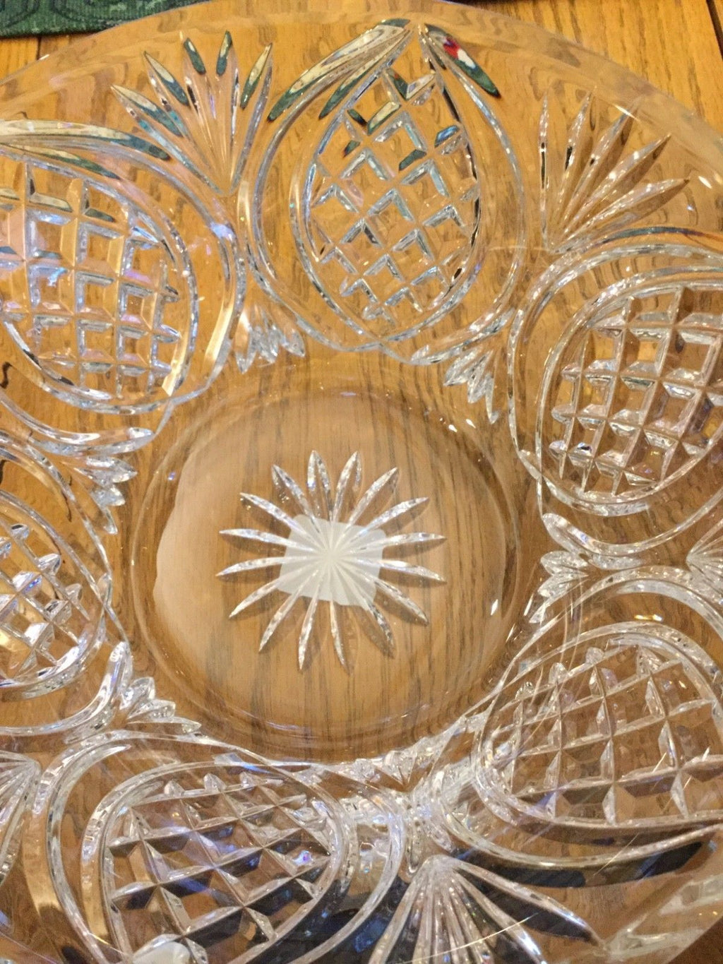 Waterford Crystal Irish Stone Circle Bowl 10" Rosettes Curtis Ireland NEW IN BOX3