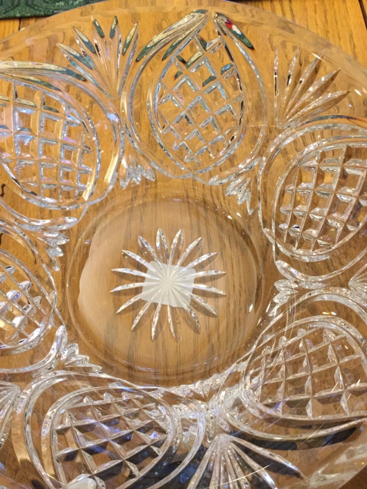 Waterford Crystal Irish Stone Circle Bowl 10" Rosettes Curtis Ireland NEW IN BOX3