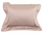 Yves Delorme Triomphe Taupe King Shams Sureau Egyptian Cotton Sateen France NEW1