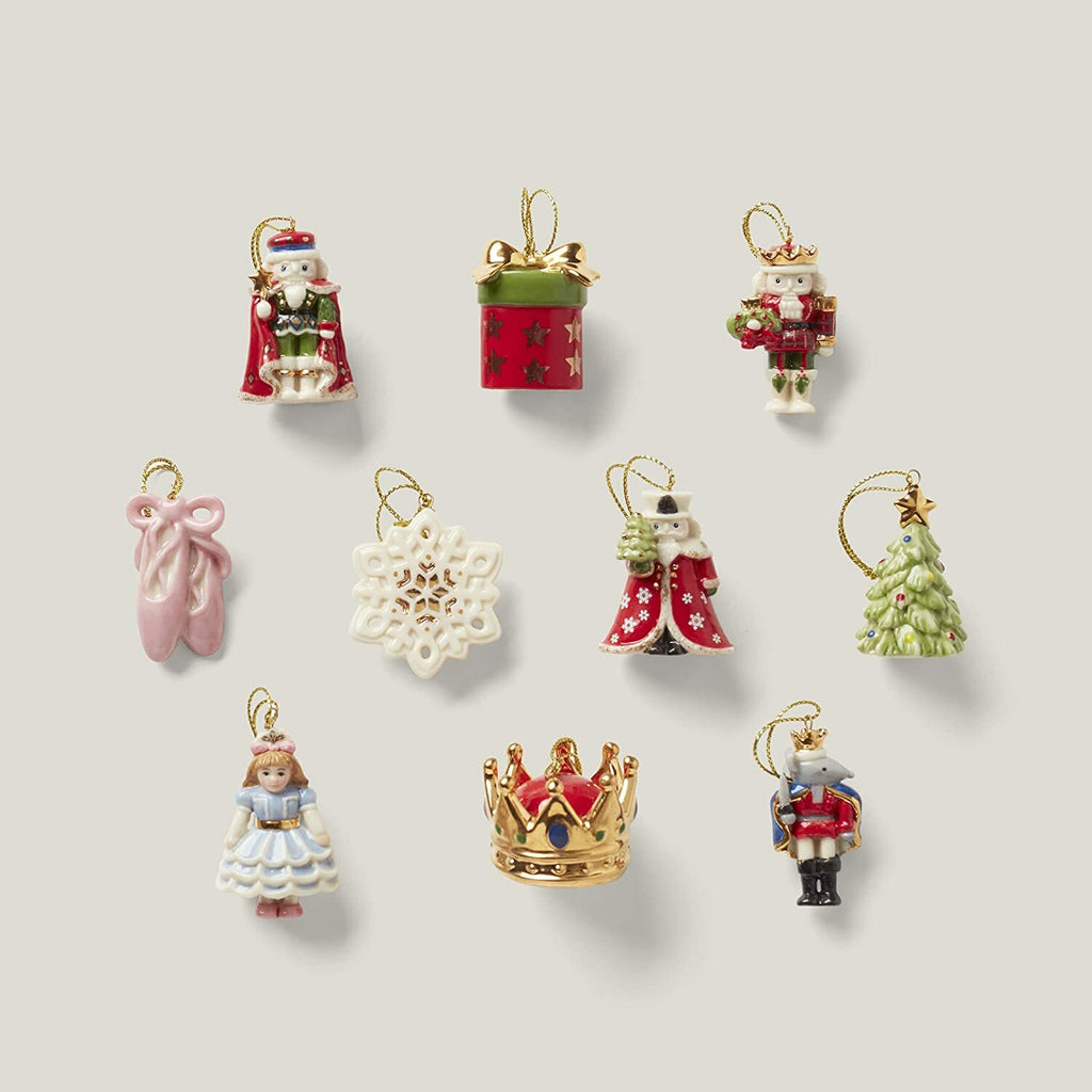Lenox Nutcracker Ballet Miniature Tree Ornaments Set Of 10 Christmas Clara NEW2
