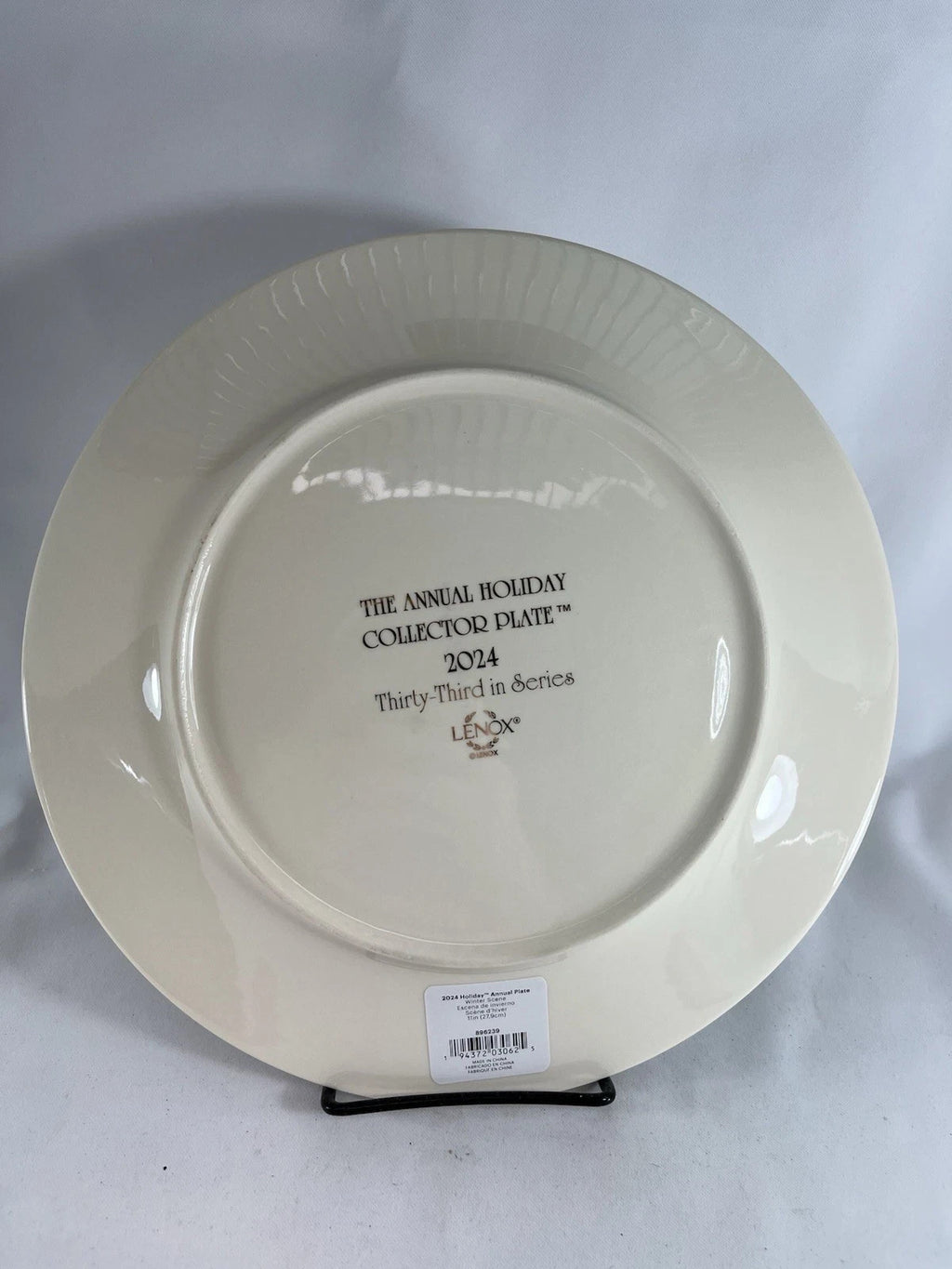 Lenox 2024 Holiday Collector Plate Winter Town Scene Christmas Village LE NEW4