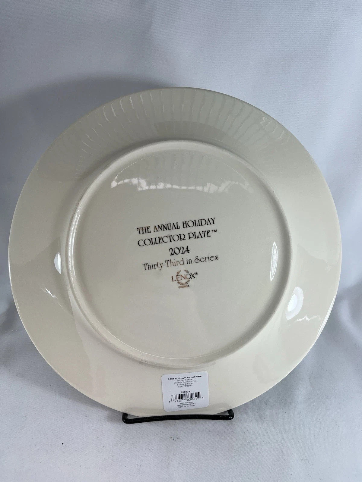 Lenox 2024 Holiday Collector Plate Winter Town Scene Christmas Village LE NEW4