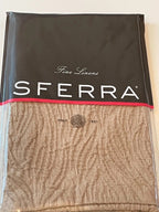 Sferra Rino Sand Euro Sham Textured Wavy Patina 100% Egyptian Cotton Italy NEW2