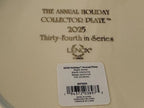 Lenox 2025 Holiday Collector Plate Night Snow Horse Drawn Carriage Bridge LE NEW5