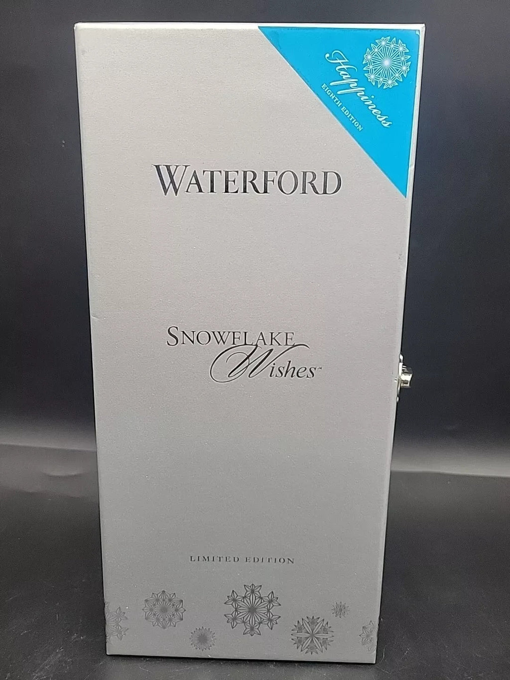 Waterford Crystal Snowflake Wishes Happiness Flute 2018 8th #154695 NEW IN BOX8