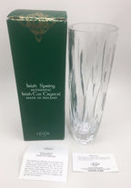 Lenox Irish Spring Crystal Darcy Bud Vase Flower Hand Cut 8.5" Ireland Gift NEW1