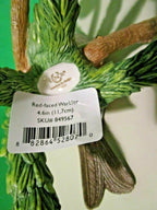 Lenox Red Faced Warbler Garden Bird Figurine Pine Cones Branch Christmas LE NEW4
