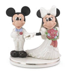 Lenox Disney Mickey & Minnie Mouse Wedding Cake Topper Figurine Bride Groom NEW0