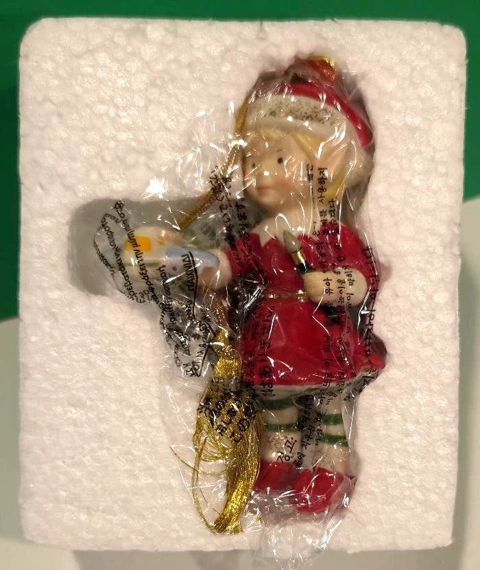 Lenox Edwina The Elf Figurine Ornament Annual Toy Airplane 2015 Christmas NEW2