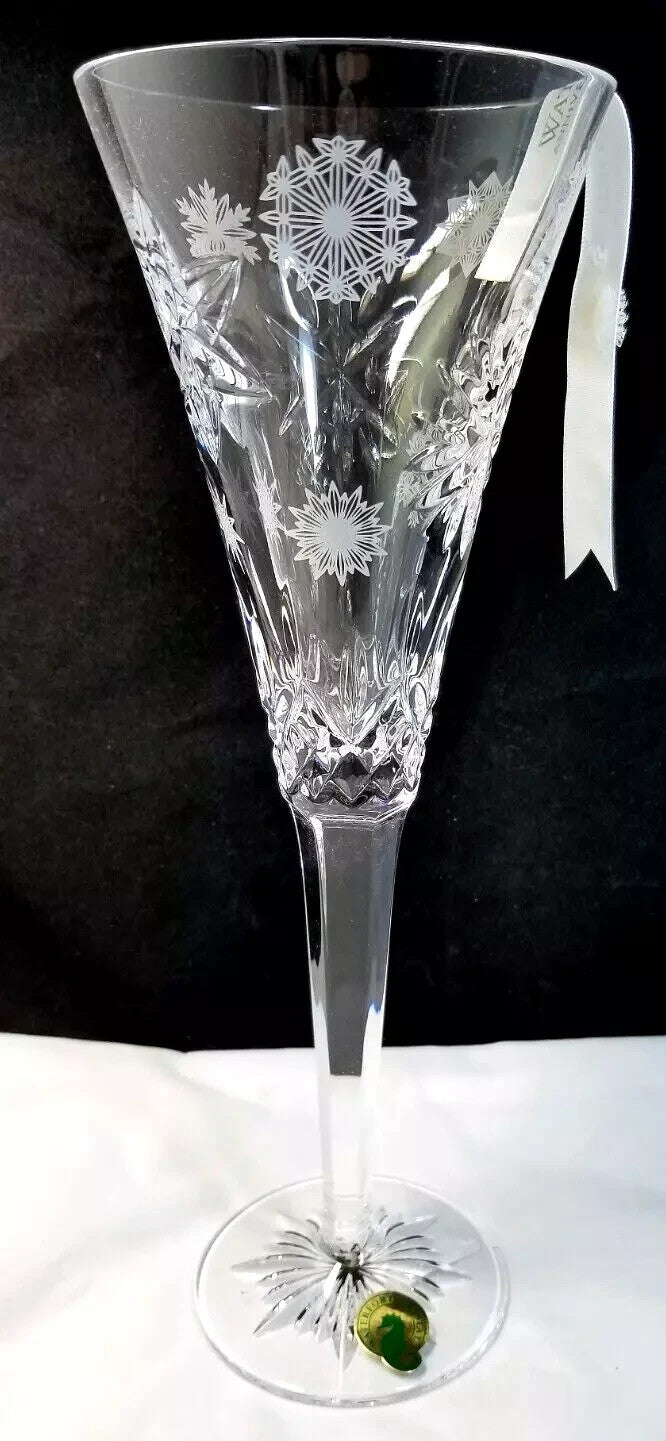 Waterford Crystal 2020 Snowflake Wishes Love Flute 10th Ed #1055481 NEW IN BOX5