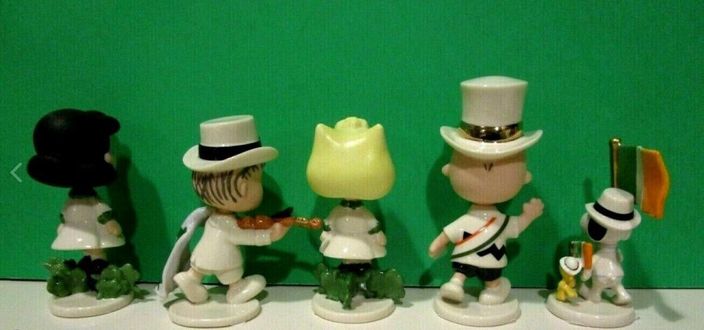 Lenox Peanuts St Patrick's Day Parade Figurines Irish Charlie Brown Snoopy NEW5
