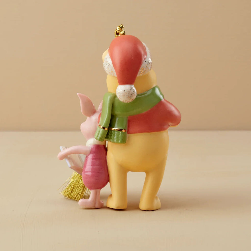 Lenox Disney 2024 Pooh Piglet Figurine Ornament Christmas Surprise Caroling NEW1