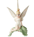 Lenox Disney 2022 Tinkerbell Figurine Ornament Sitting Pretty Leaf Christmas NEW0