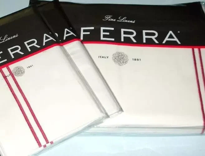 Sferra Grande Hotel King Duvet Set 4PC  Berry Egyptian Cotton Percale Italy NEW9