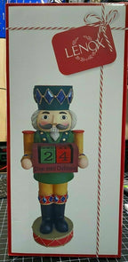 Lenox Countdown To Christmas Nutcracker Figurine Calendar Number Blocks Gift NEW2