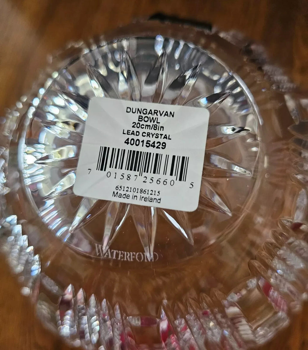 Waterford Crystal Dungarvan Castle Bowl 8" Tom Cooke Deep Cut Ireland NEW IN BOX6
