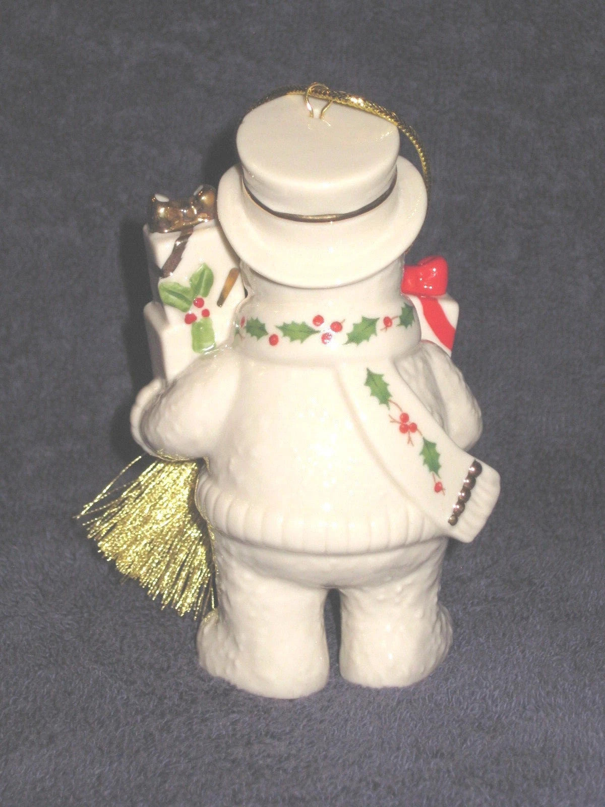Lenox 2018 Snowman Figurine Ornament Annual Gifts Galore Happy Holly Days NEW4