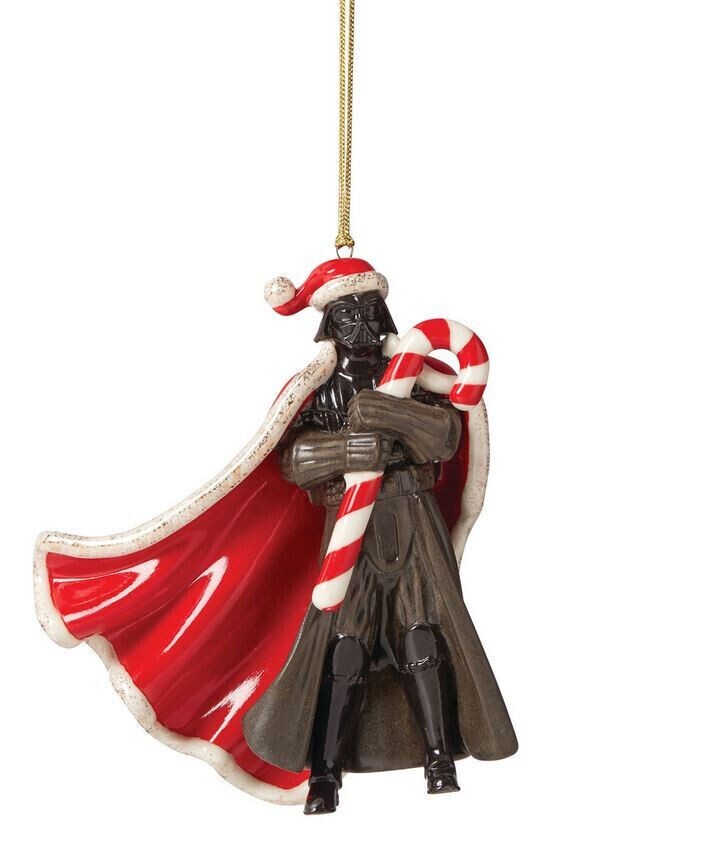 Lenox Disney Darth Vadar Ornament Figurine Candy Cane Star Wars Christmas NEW0