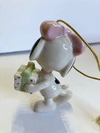 Lenox Peanuts Belle's Christmas Surprise Ornament Snoopy's Sister Beagle Dog NEW2