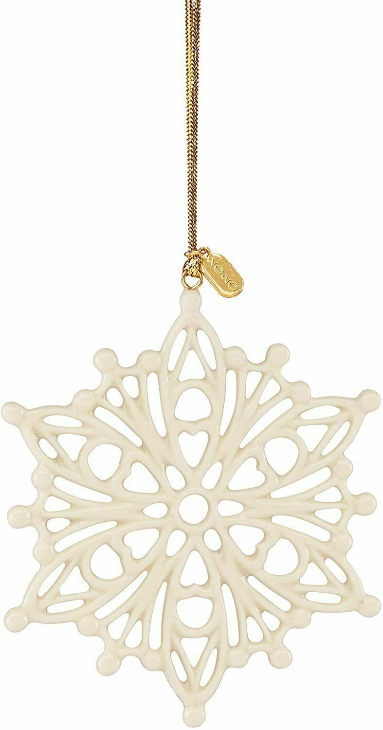 Lenox 2020 Snow Fantasies Snowflake Ornament Annual Christmas Porcelain NEW0