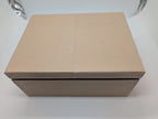 Reed & Barton Melrose Beige Jewelry Box Shagreen Leather Section Suede Tray NEW15