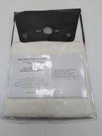 Sferra Ivory Houndstooth Standard Pillowcases Egyptian Cotton Sateen Italy NEW11