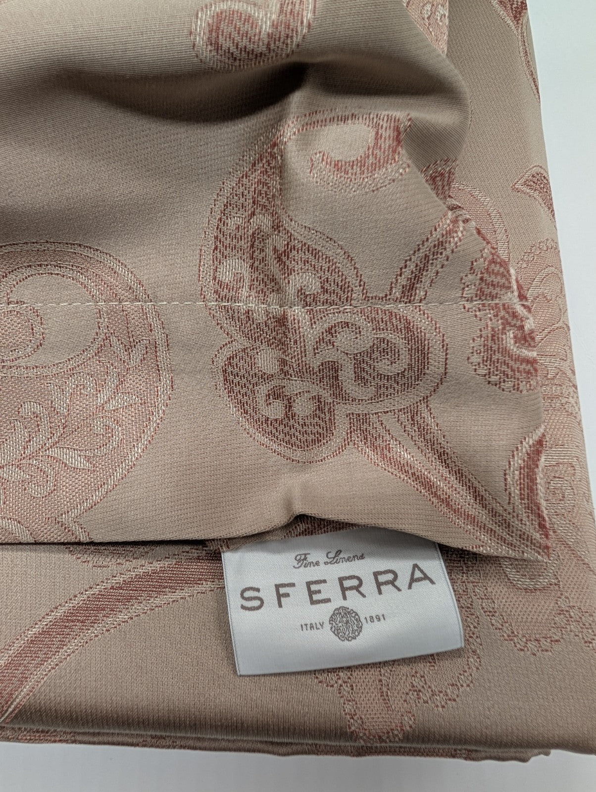 Sferra Bellanca Queen Duvet Set 3PC Floral Egyptian Cotton Jacquard Italy NEW6