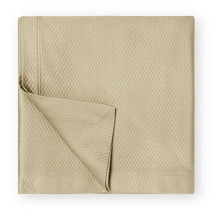 Sferra Perrio Oat Standard Sham Tan Geometric Motif Cotton Matelassé Italy NEW3