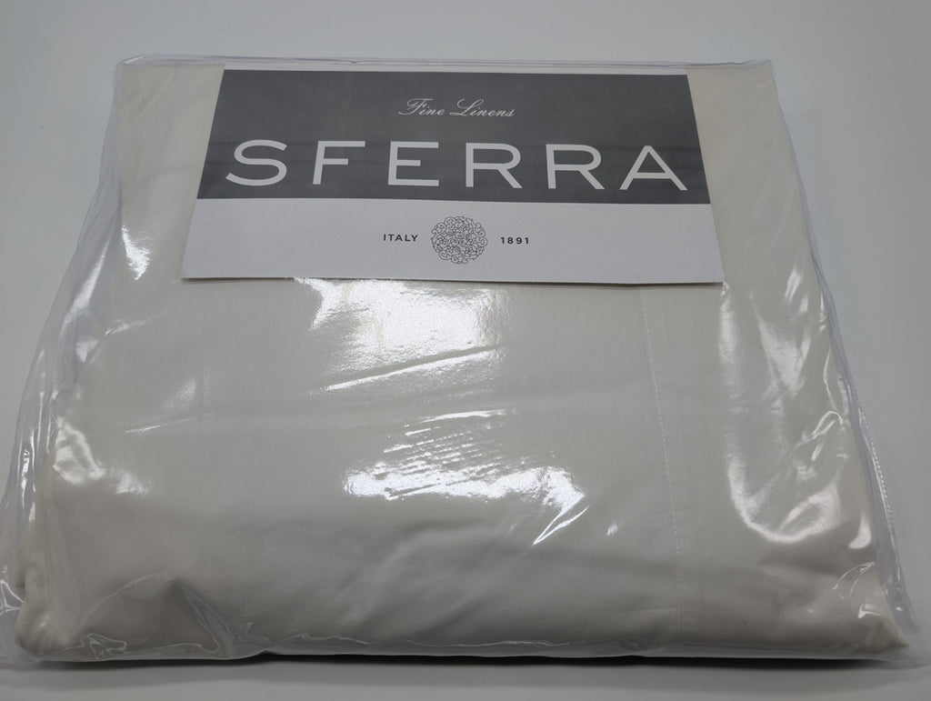 Sferra Celeste Ivory King Sheet Set 4PC 100% Cotton Percale 406TC Soft Italy NEW11